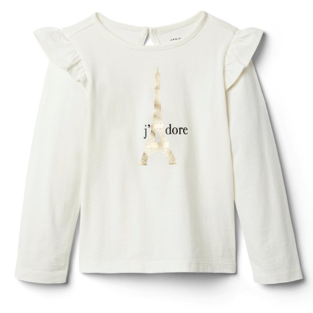 JANIE & JACK J'ADORE PARIS TOP